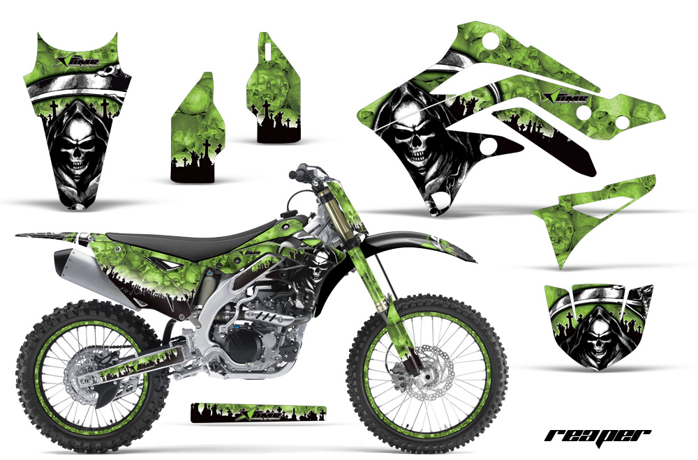 Kawasaki KX450F 2012 Graphics Kit RP GREEN-NPs